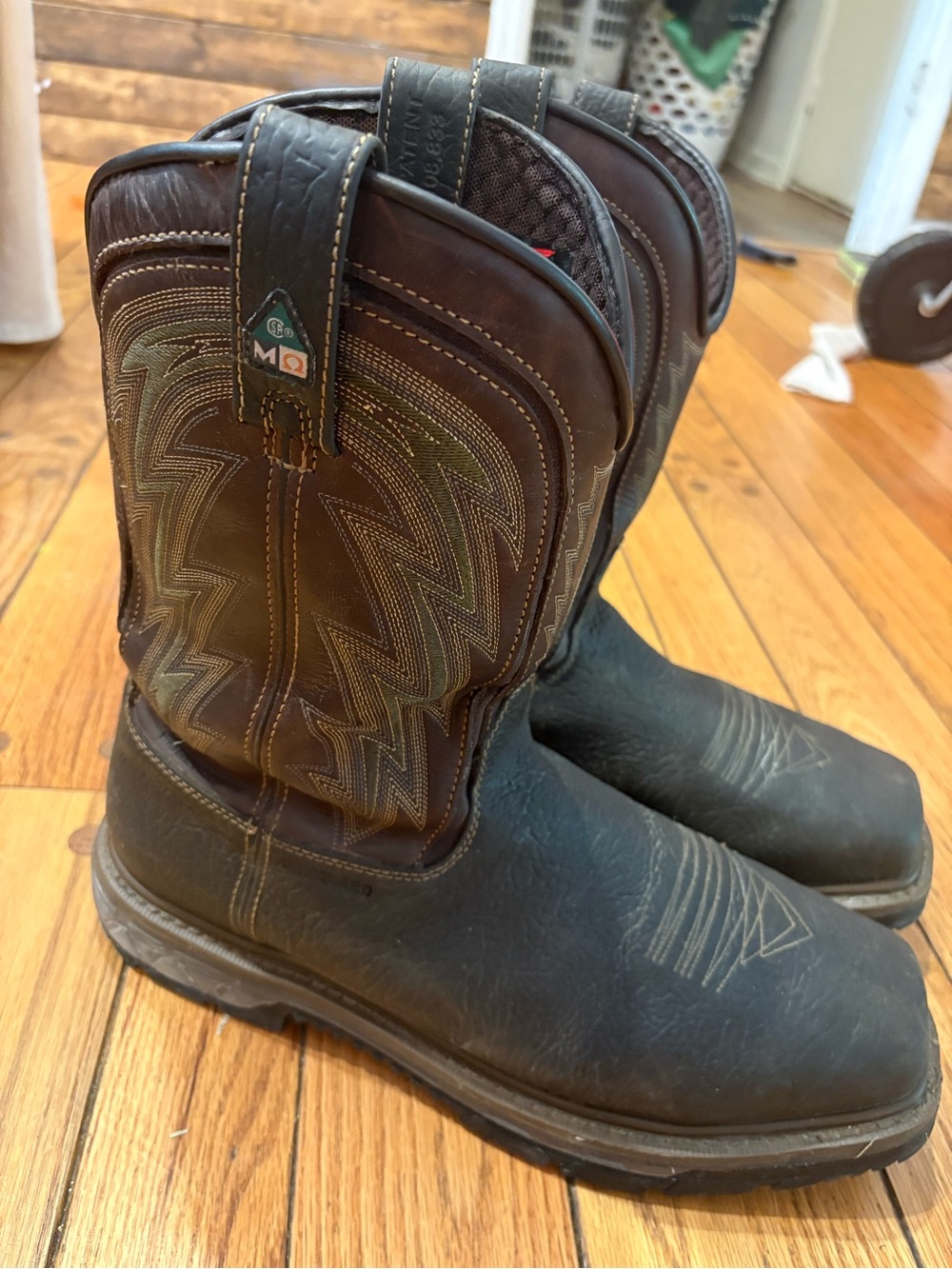 Red Wing Rio Dark Brown Leather Pull-On Western Work Boots size 14
